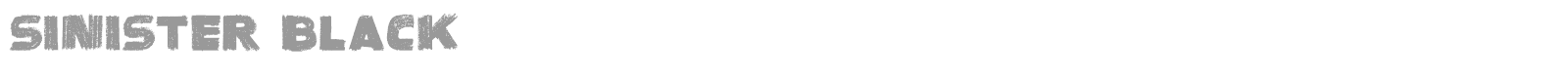 Sinister Black font preview